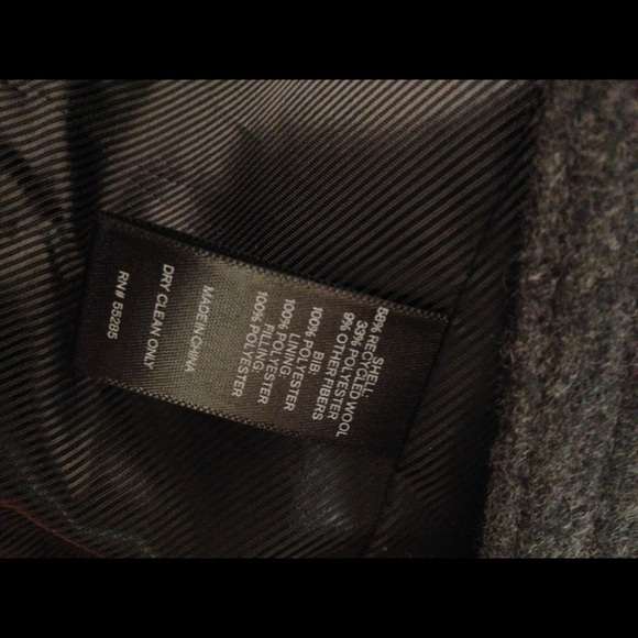Express Men's Double-Breasted Gray Peacoat - Picture 7 of 8